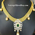 Gold Mesh Necklace with Diamond Pendant
