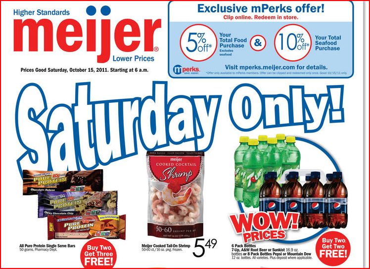Coupon Clippin' Momma Meijer Super Saturday Sale October 15th