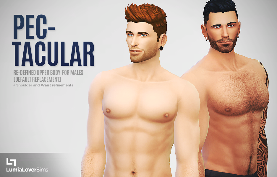 Replacement and Accessory Nipples for Males by LumiaLover Sims.