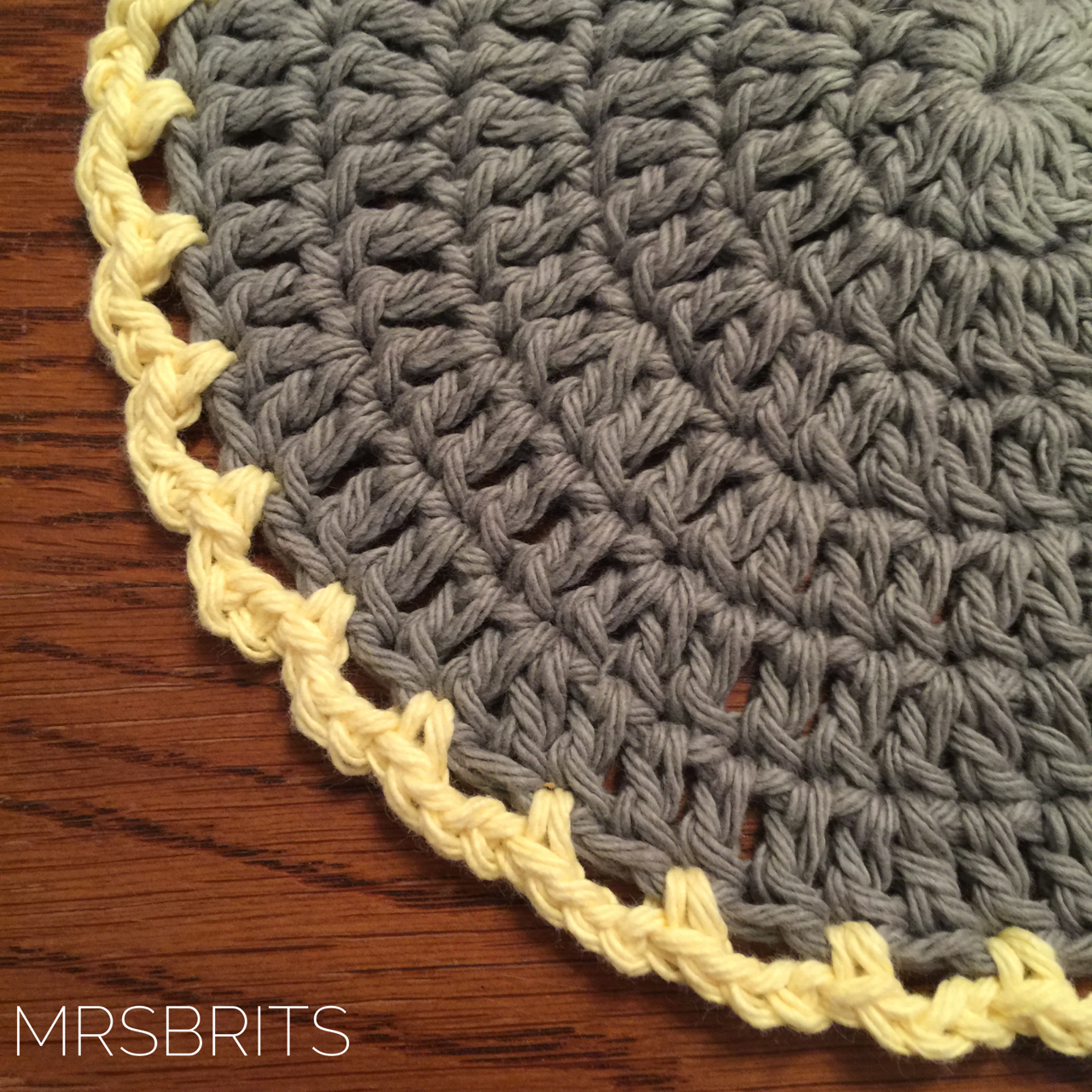 Easy Round Crochet Dishcloth Pattern With Bernat Handicrafter