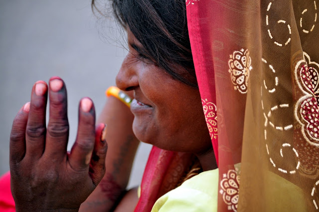 portrait indian tribal woman women girl tarnetar gujarat fair festival colourful face