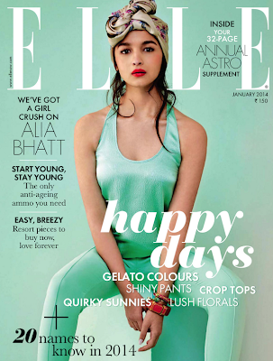 We've Got A Girl Crush on Alia Bhatt : on the cover of Elle – Jan’14