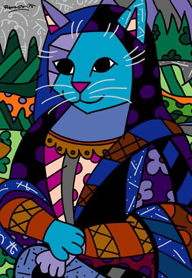 Artes Visuales JCR: Mona cat, Romero Britto