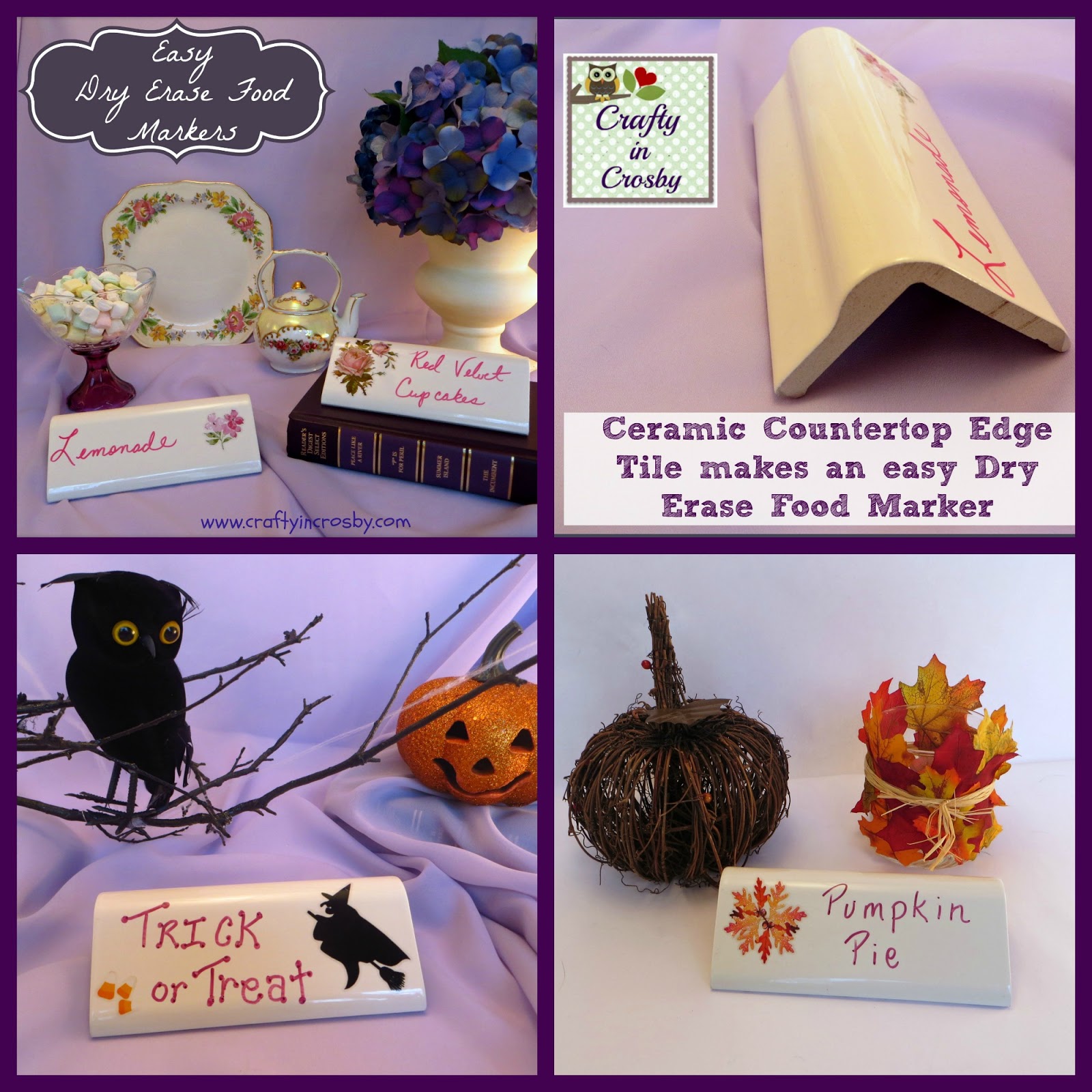 Crafty in Crosby Dry Erase Food Markers