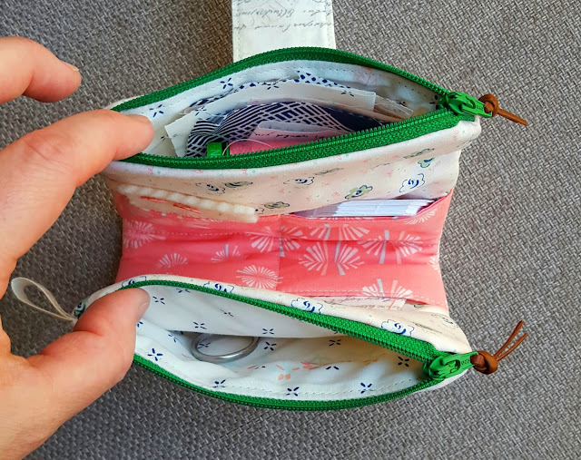 Mini Double Zip Clutch from Sew Organized for the Busy Girl by Heidi Staples