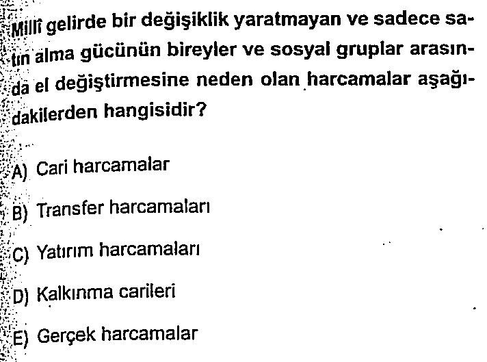 Kpss A Notlar Maliye 2 Kamu Harcamalari