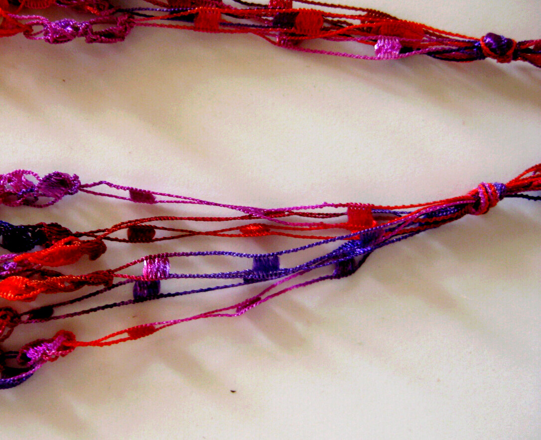 Confessions of a Yarnaholic Ladder Ribbon Necklaces