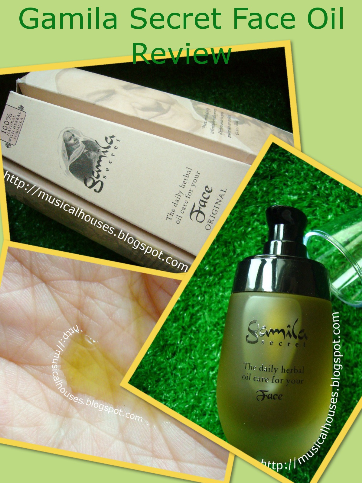 Gamila Secret Face Oil A Natural Moisturizer with Botanical Oils of