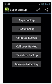 Download the best data backup app for Android super backup sms & contacts 1.7.5 apk