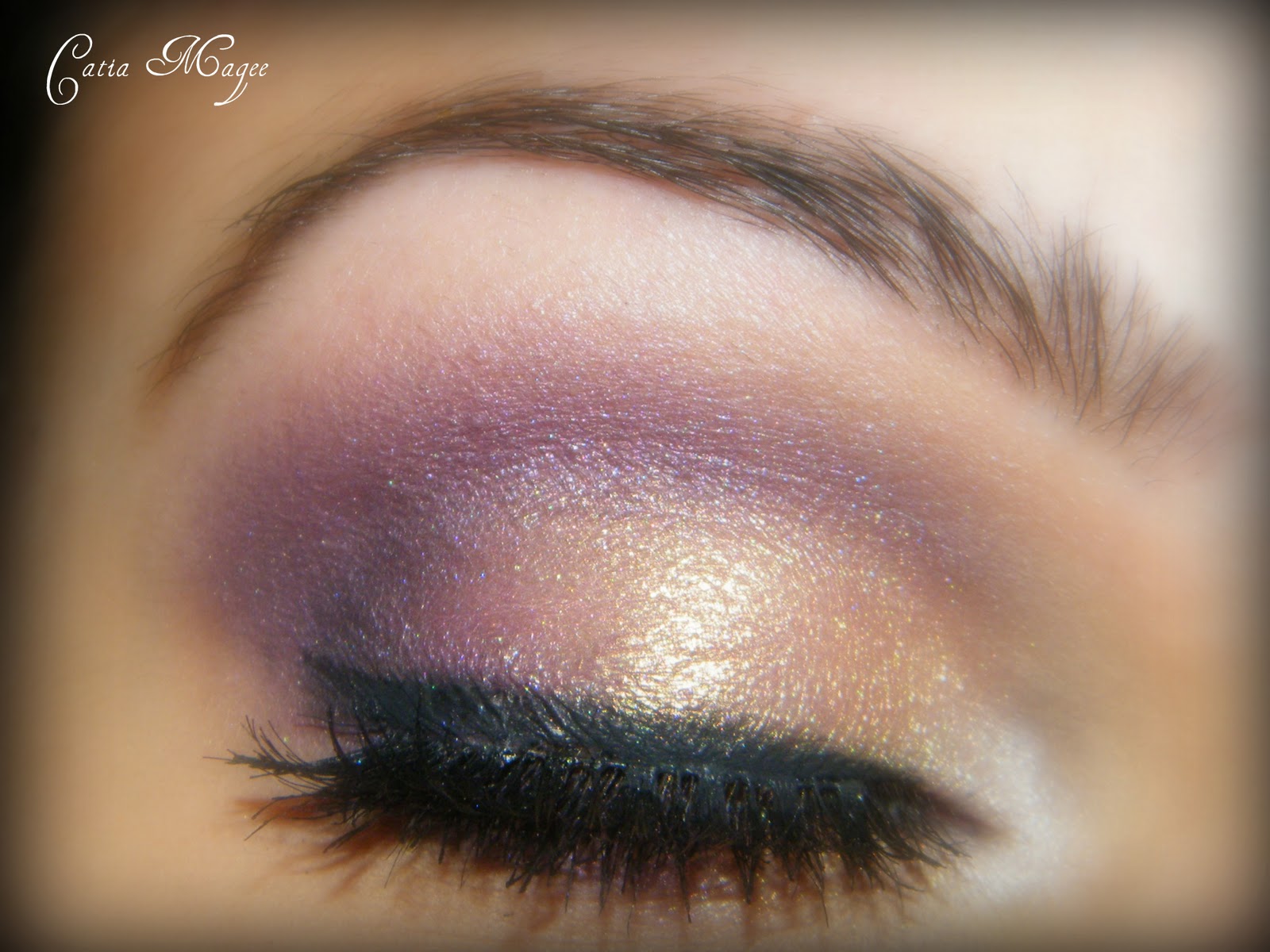 Beauty By Cat Plum Gold Makeup Look