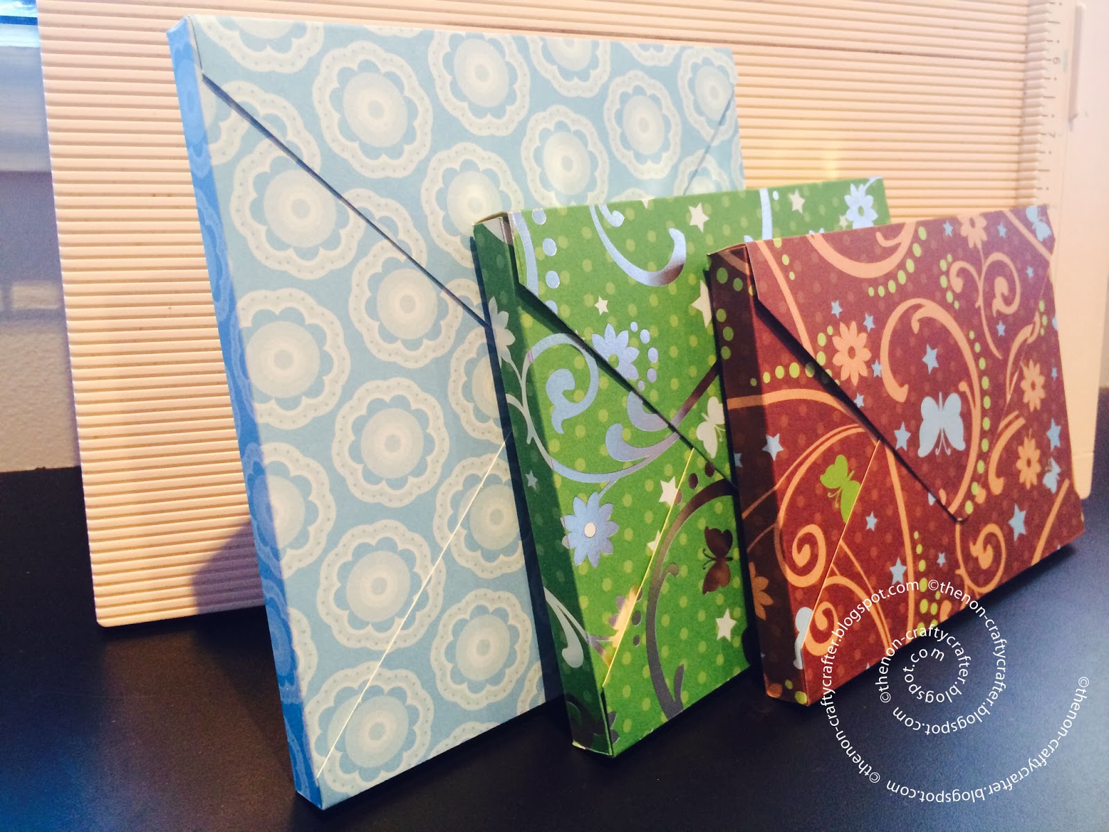 The Non-Crafty Crafter: Making a card box using the WRMK Envelope Punch  Board
