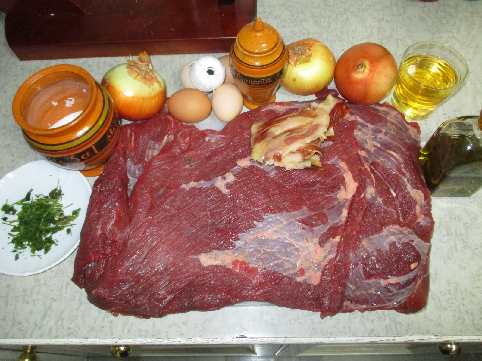 La Cocina De C V La Cuisine A L Ancienne La Nouvelle Cuisine La Cocina De Siempre Falda De Ternera Rellena Con Salsa De Cebolla