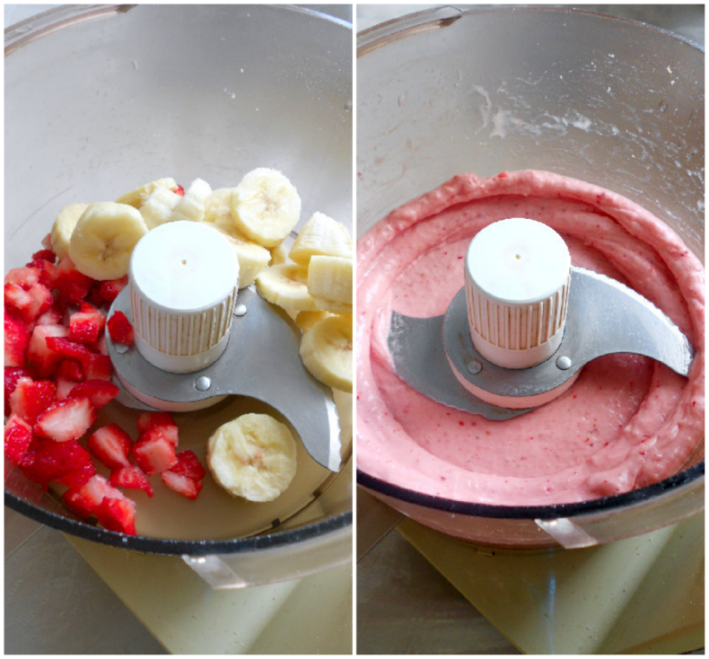 TwoIngredient Strawberry Banana Ice Cream Confessions of a