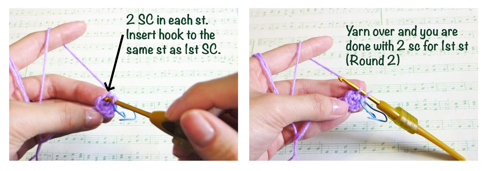 Happiness is Scrappy: Lets Crochet: Magic Adjustable Ring ...