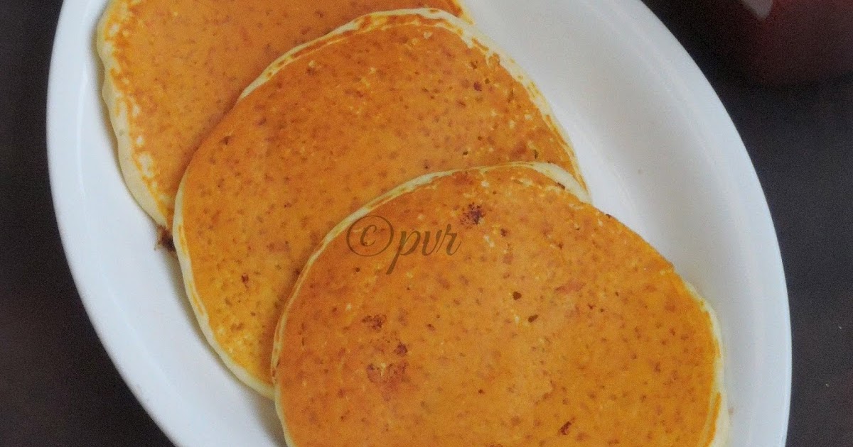 Priya's Versatile Recipes Eggless Chocolate Chips Pancakes with