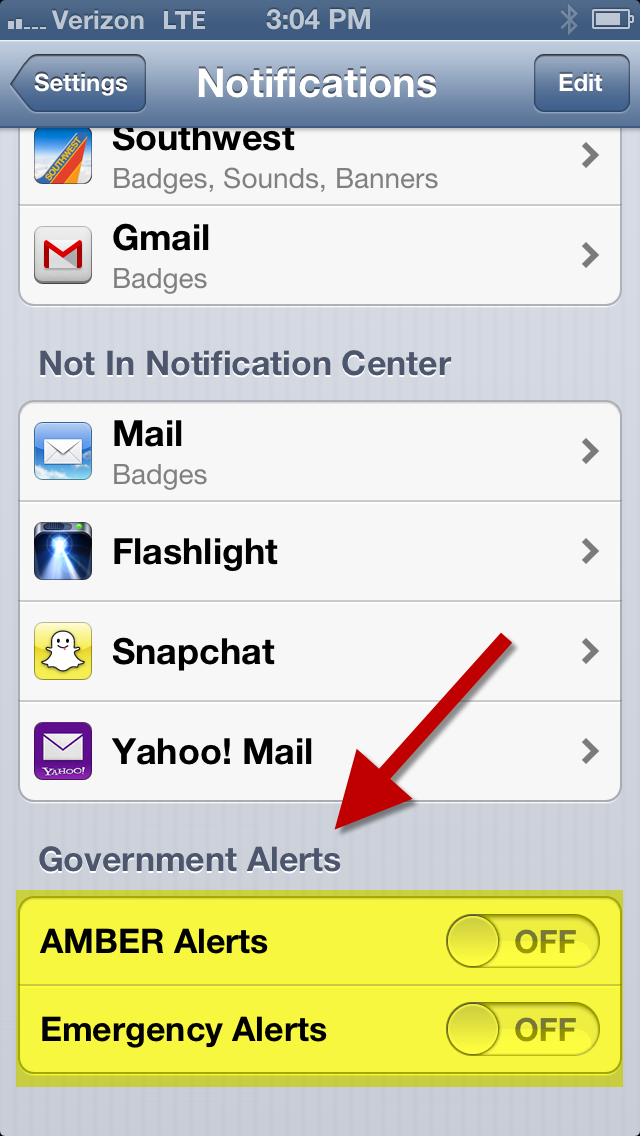 How Do I Turn Off Government Alerts On My iPhone? governmentalerts iphone