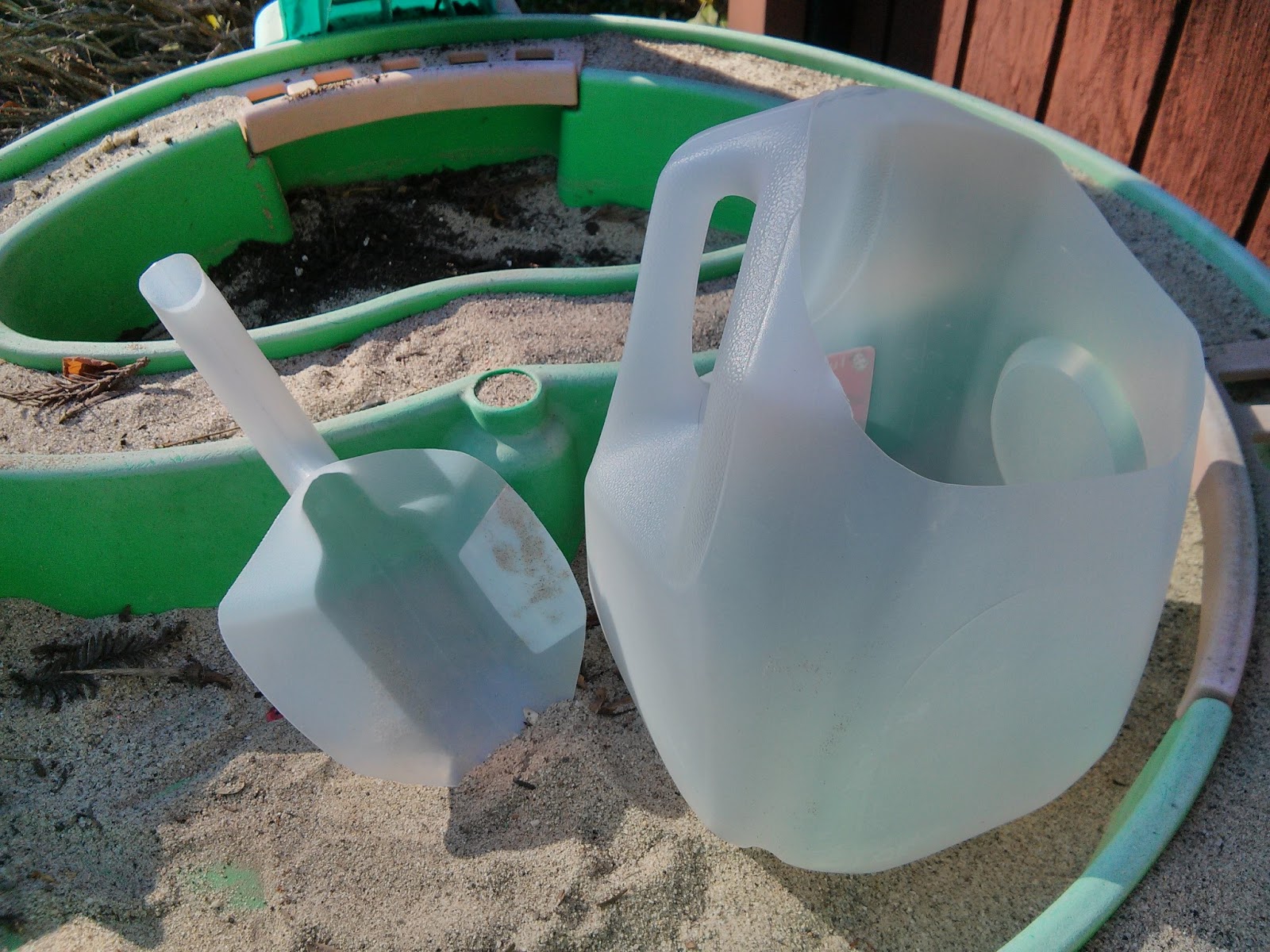 What!? I had kids? Milk Jug Trowel and Bucket