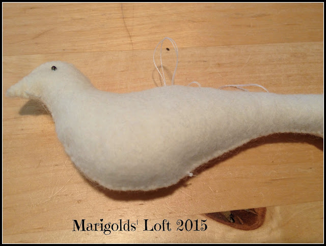 felted dove