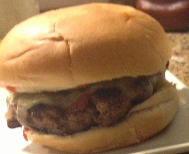 Recipe Ricotta Cheeseburger with Heluva Good Bacon Horseradish Dip