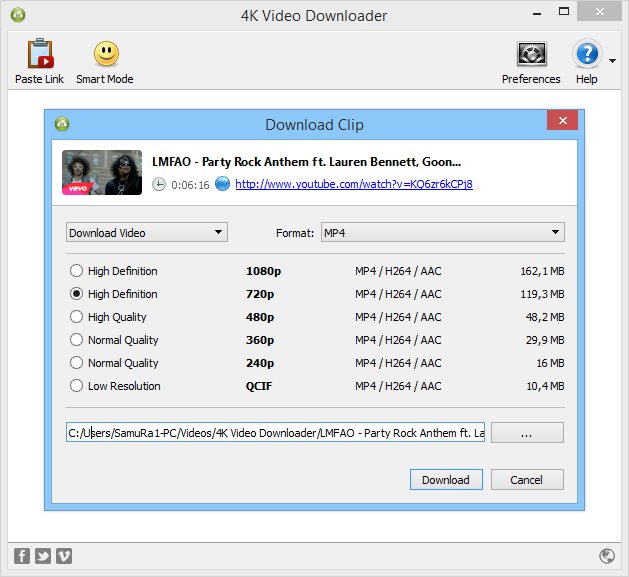 4K Downloader 5.7.6 for mac instal free