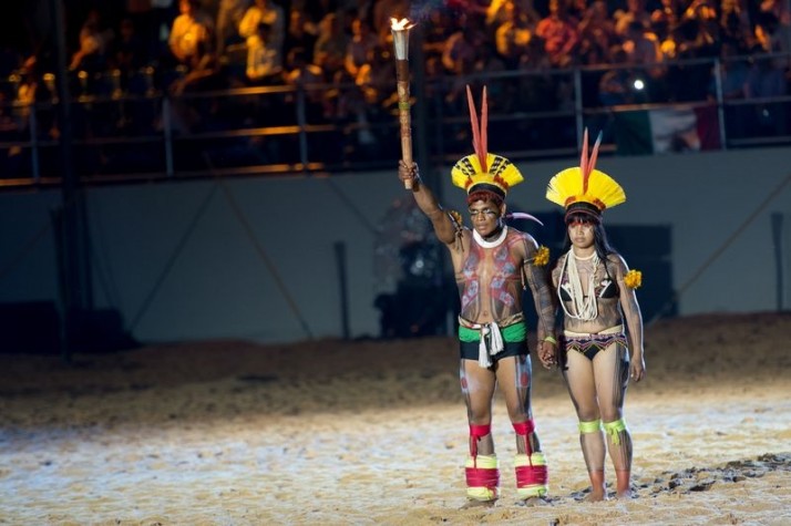 Abertura do 1º Jogos Mundiais Indígenas 2015