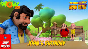 john s birthday motu patlu hindi 2016 cartoon and