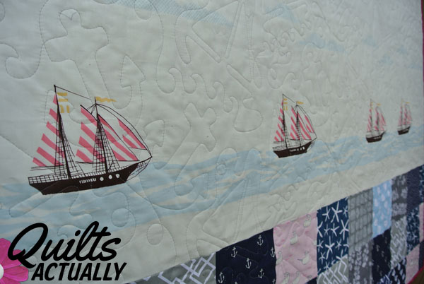Nautical baby quilt