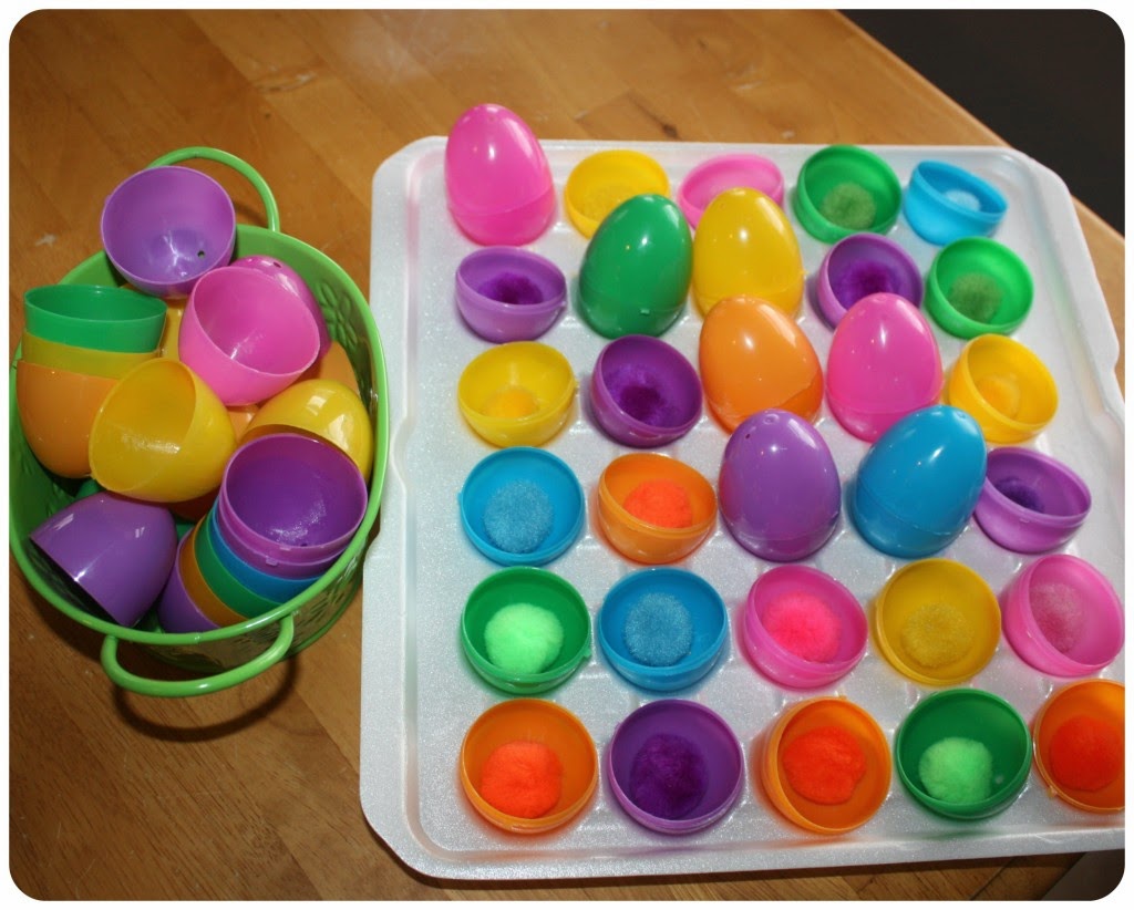 Mom to 2 Posh Lil Divas Plastic Easter Egg Activities for Kids {The