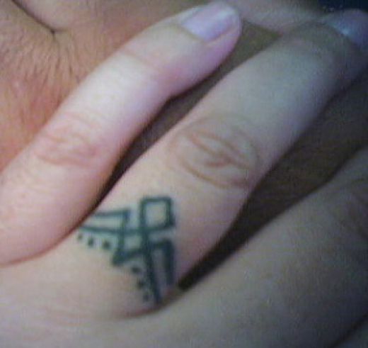 Most couples who had their tattoos wedding ring finger is often the hard way
