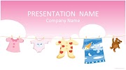 Pink For Baby PowerPoint Template 28