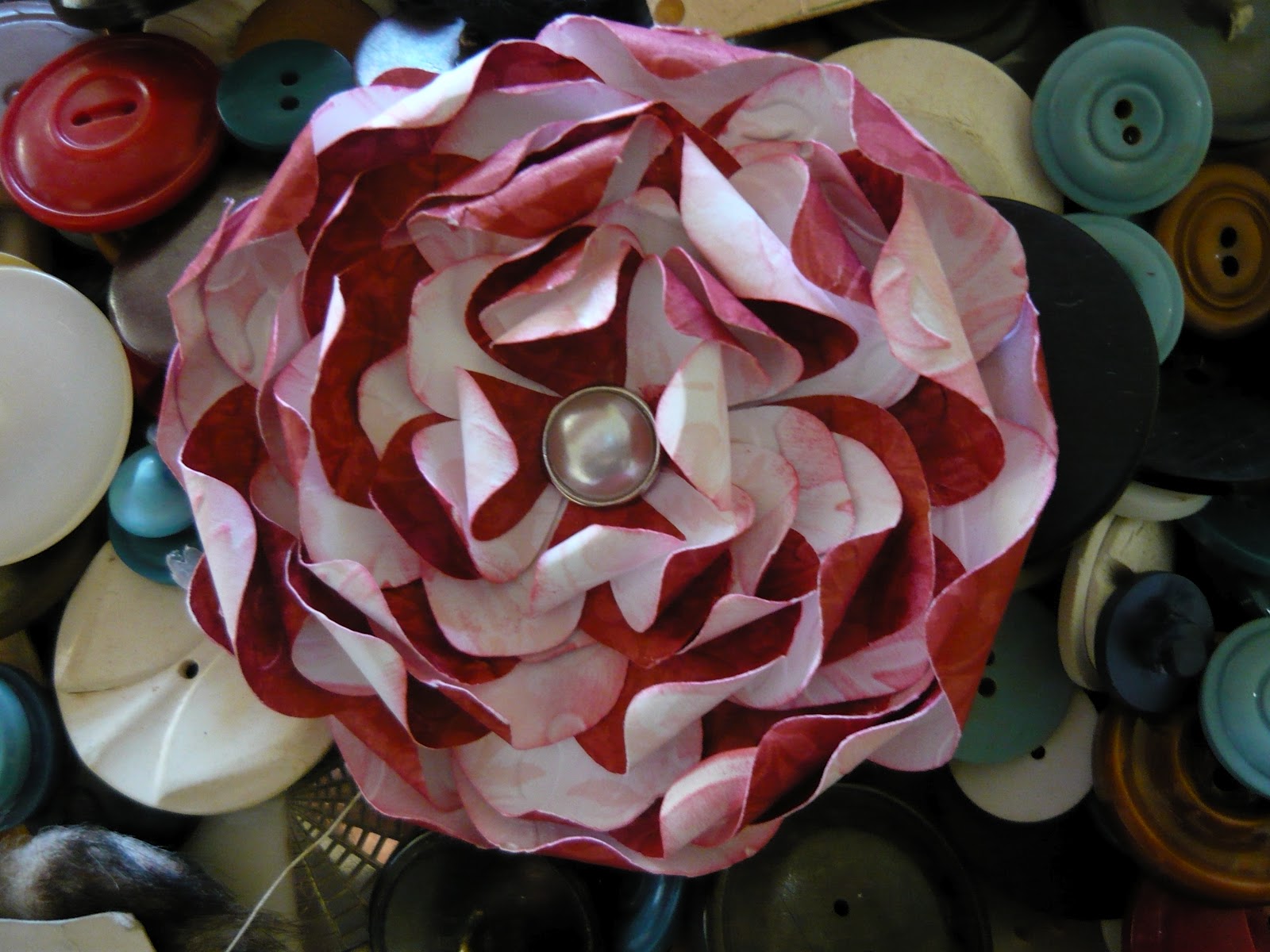 cricutlover My fabric flowers...made with paper of course!