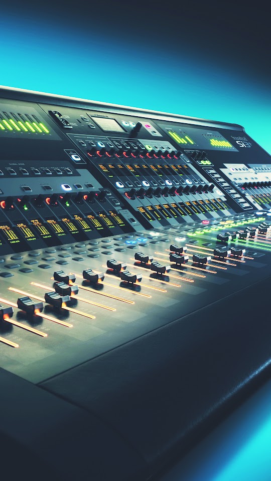 Digital Mixing Console Music Studio Android Wallpaper