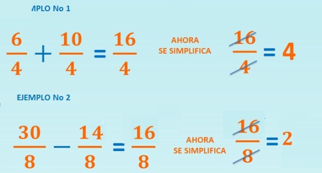 matemáticas : Operaciones con fracciones