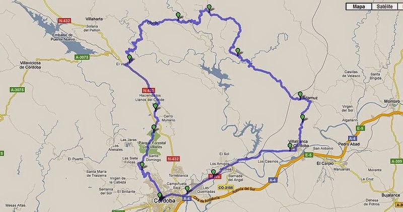 LOS CABRA DE CORDOBA . Ruta cicloturista , Cordoba Puerto el Caballon.