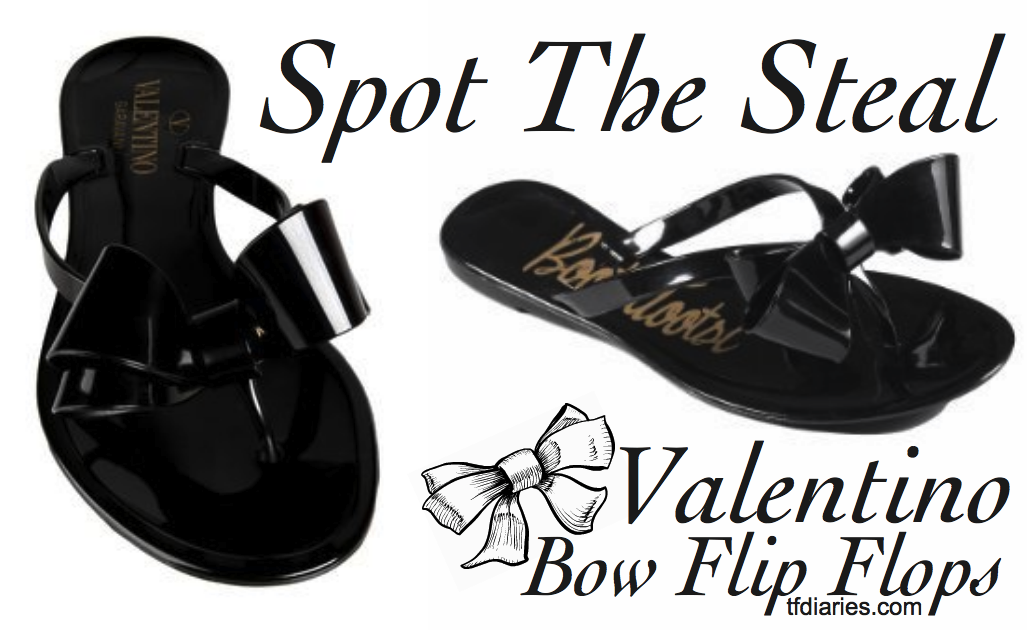 valentino inspired flip flops