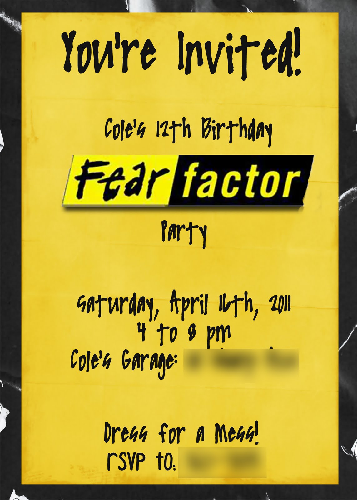 The Gourmet Housewife Invitation Templates