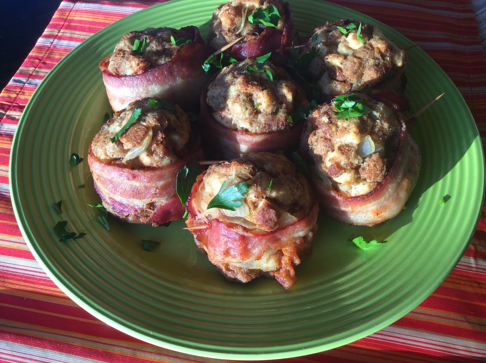 All Things Libby Bacon Wrapped Stuffing Balls