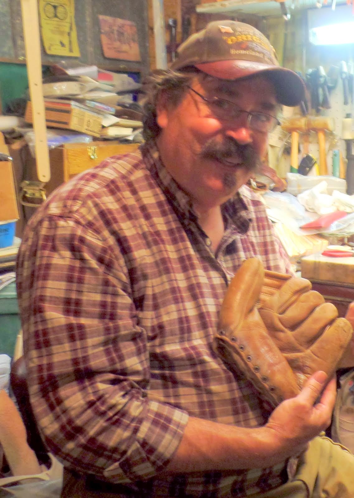 Pa aka Quinton (big)-grandpa, gun expert, leather maker