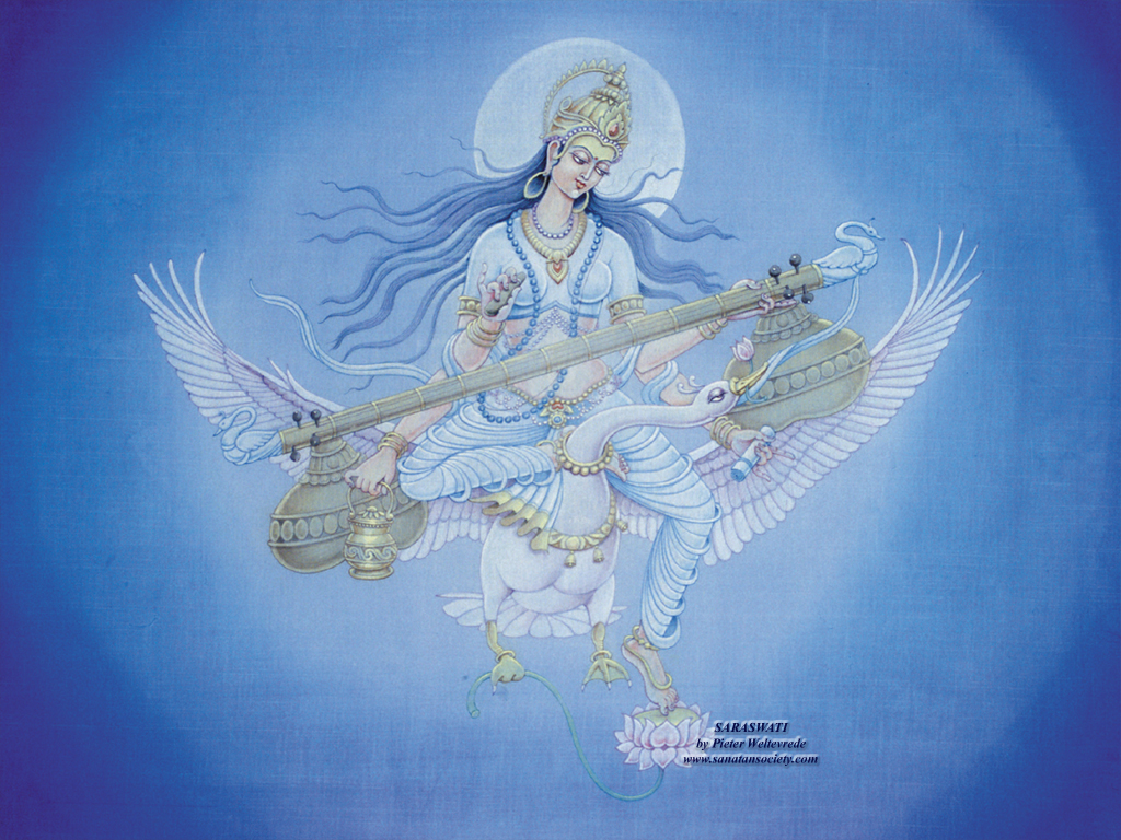 INDIAN GOD WALLPAPERS (GOD WALLPAPERS WORLD WIDE): SARASWATI WALLPAPERS