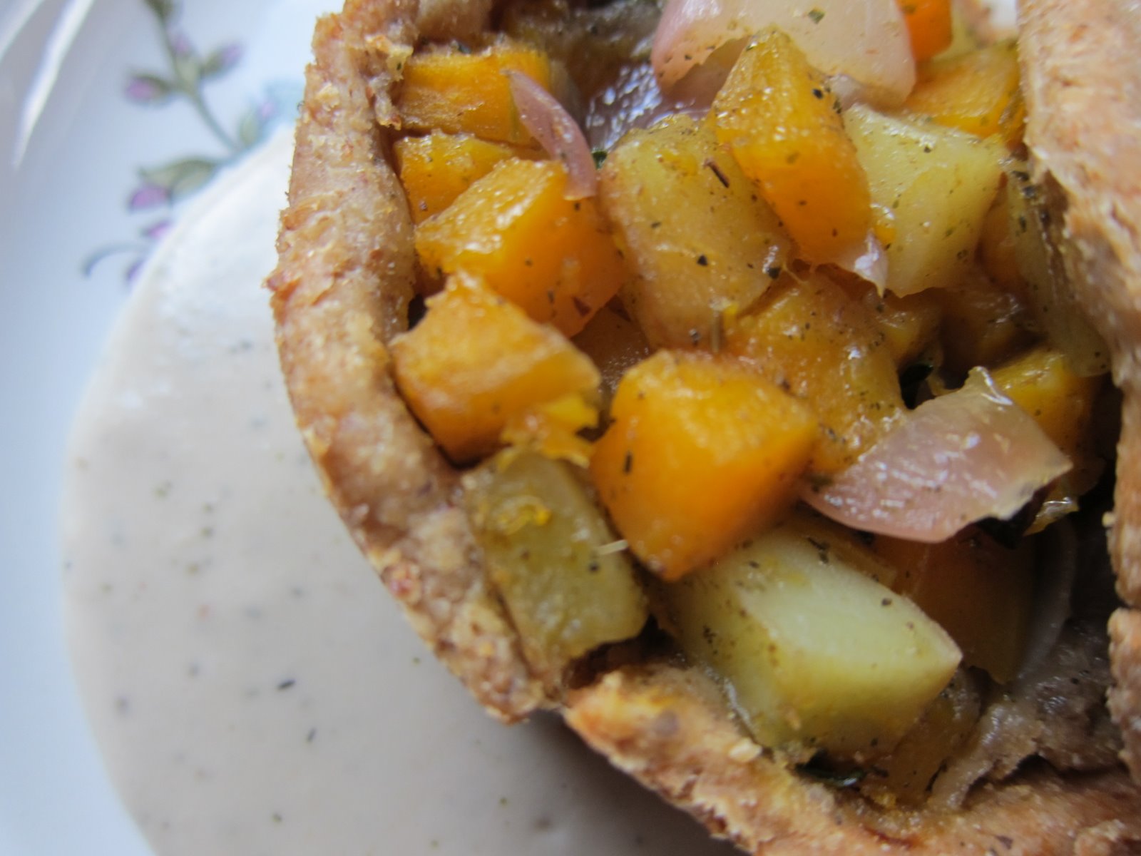 WholeFoodVegan Mini Veggie Pot Pies