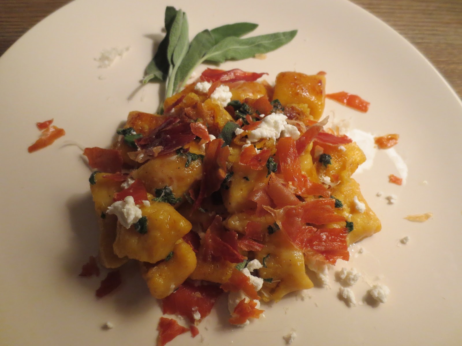 The Owl with the Goblet Butternut Squash Gnocchi with Crispy