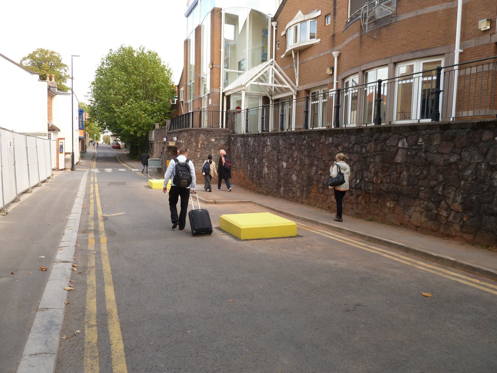 Bristol Traffic The Yellow Stones of Southwell Street