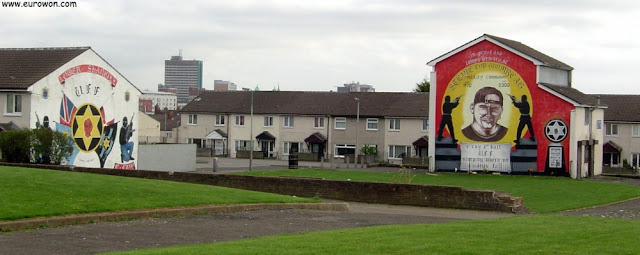 Murales en el barrio protestante de Belfast