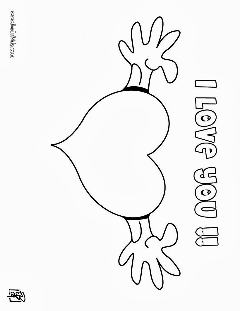 i love you coloring pages printable | FCP
