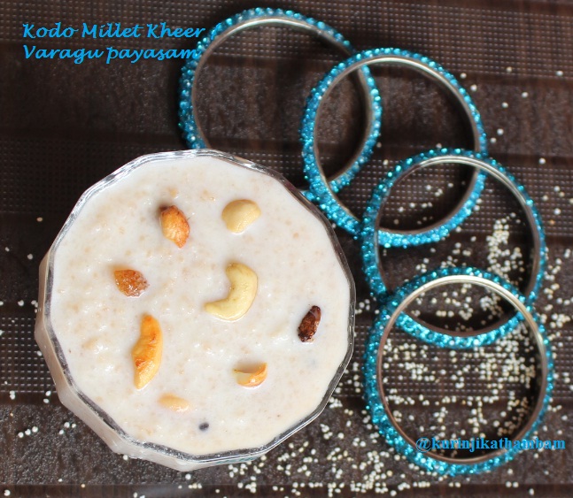 Kodo Millet Kheer / Varagu Arisi Payasam Kurinji Kathambam