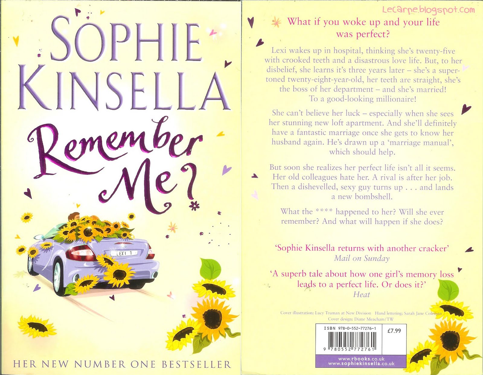 LeCarpe Makeup Addict 'Remember Me?' by Sophie Kinsella Book Review