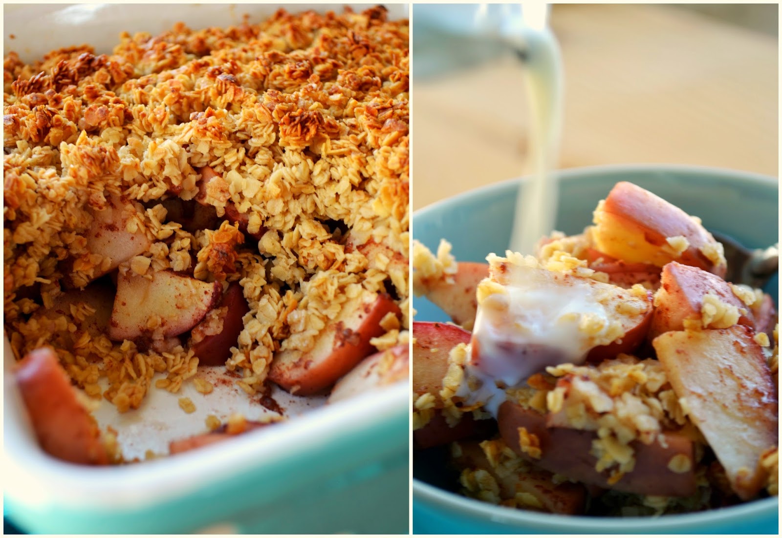 Honey Oat Apple Crumble