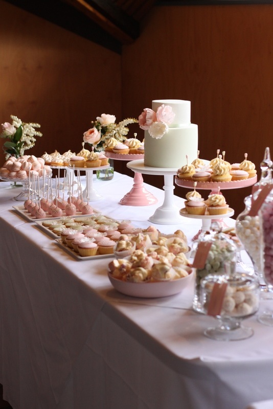 hello naomi mint and dusty pink dessert table..!