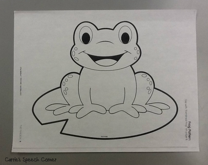 carrie s speech corner articulation frogs a craftivity frog template