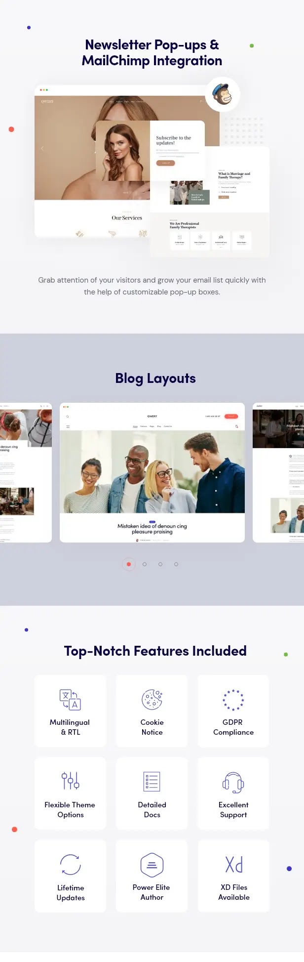 Qwery V1.1.1 Wordpress Theme Main Features Of Qwery - Multi-Purpose Business Wordpress Theme + Rtl
